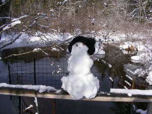 My one snowman of the season.