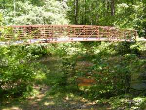 footbridge New Boston Rail Trail NH