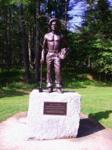 CCC monument, Bear Brook SP (Ellen Kolb photo)
