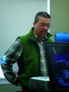 Dan Szczesny, readying his slide show