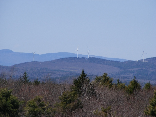 Wind farm in Lempster, seen from the fire tower