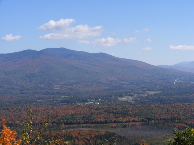 From Mt. Prospect: town of Jefferson and Mt. Starr King