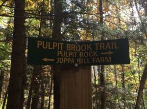 trail sign, Bedford NH