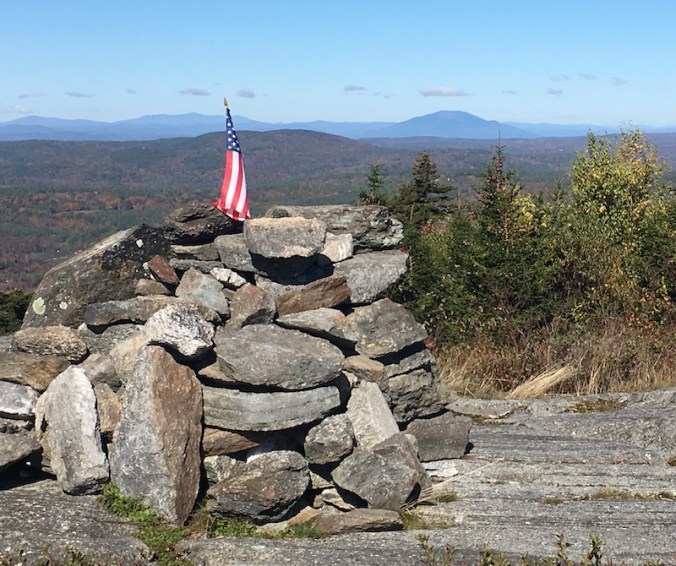 Silver Mountain summit cairn NH