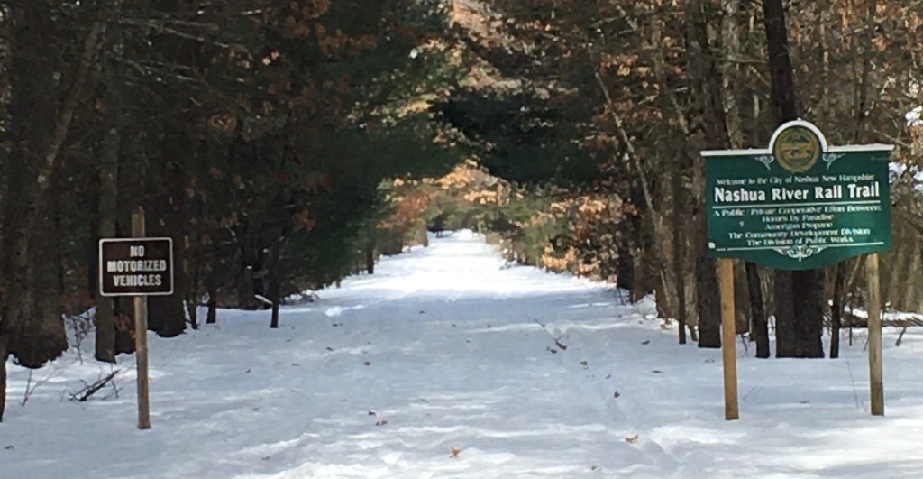 Nashua River Rail Trail in winter
